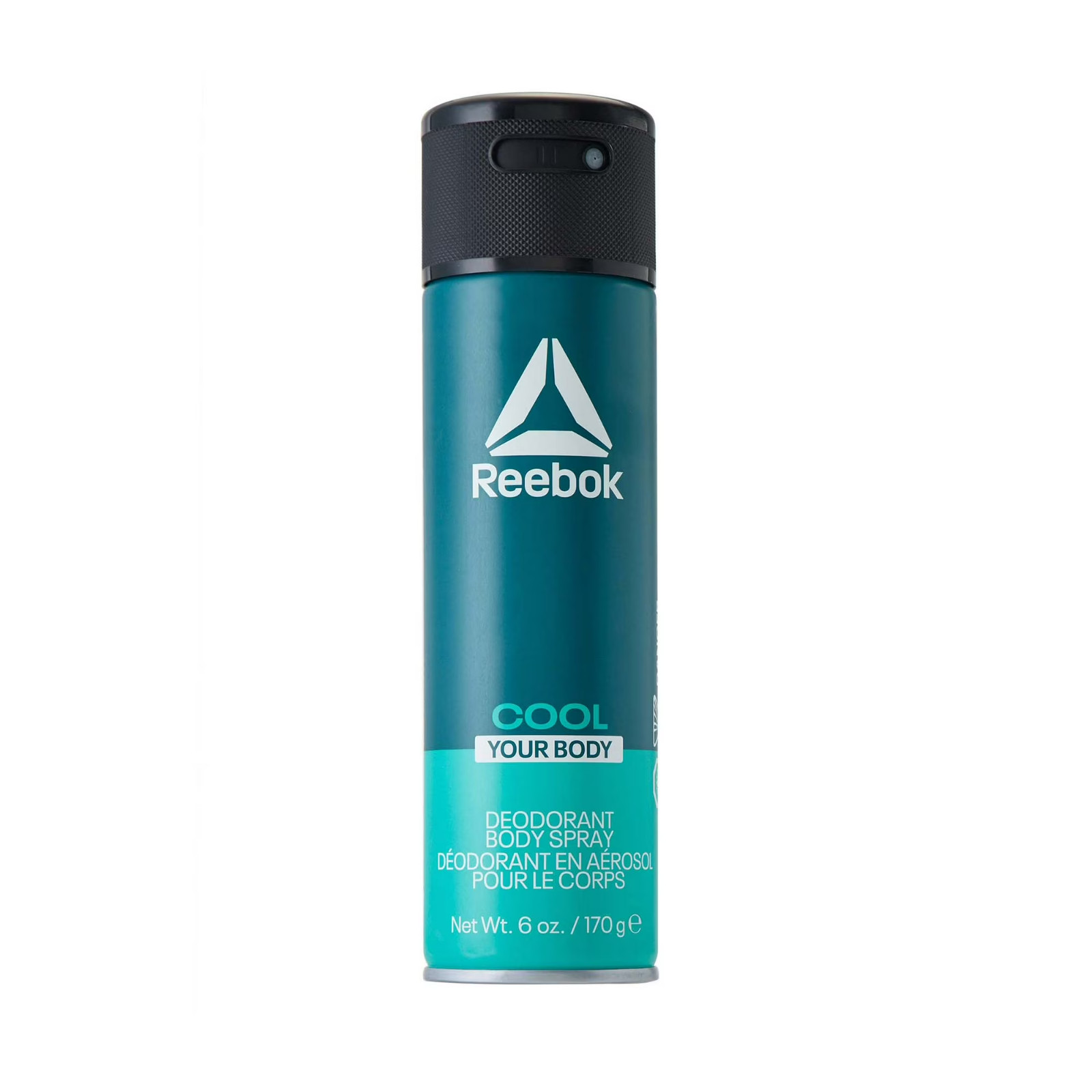 Reebok Cool Your Body Spray Deodorant Body Spray, 6 fl oz (170g)