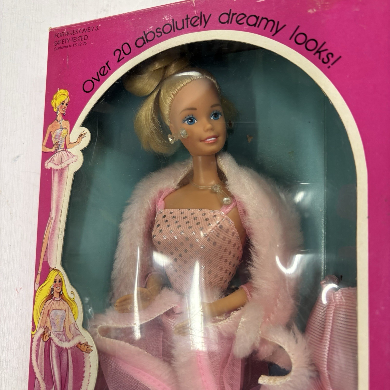 Barbie Pink Pretty Doll #3554 with Earrings and Complete Outfit Vintage