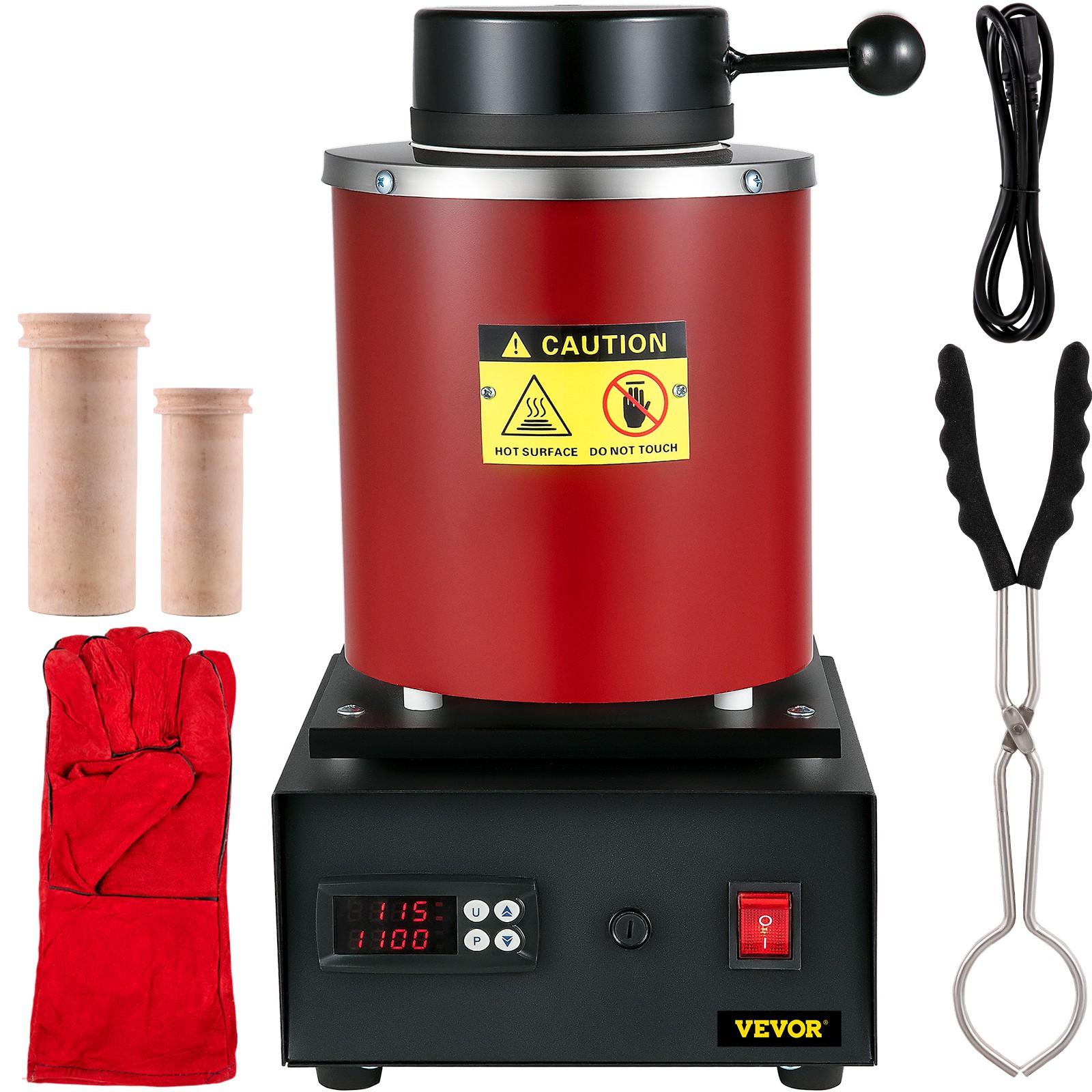 VEVOR Gold Melting Furnace Electric 1 kg and 3 kg Ceramic Crucible Ingot Mold VEVOR Gold Melting Furnace Electric 1 kg and 3 kg Ceramic Crucible Ingot Mold