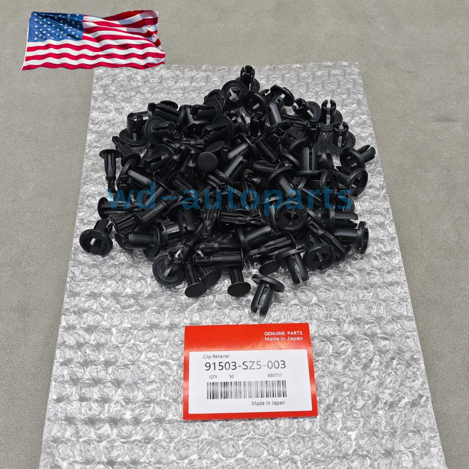 OEM 50X 10mm Clips Bumper Rivets Retainer Fastener Hood Fender For Honda Acura