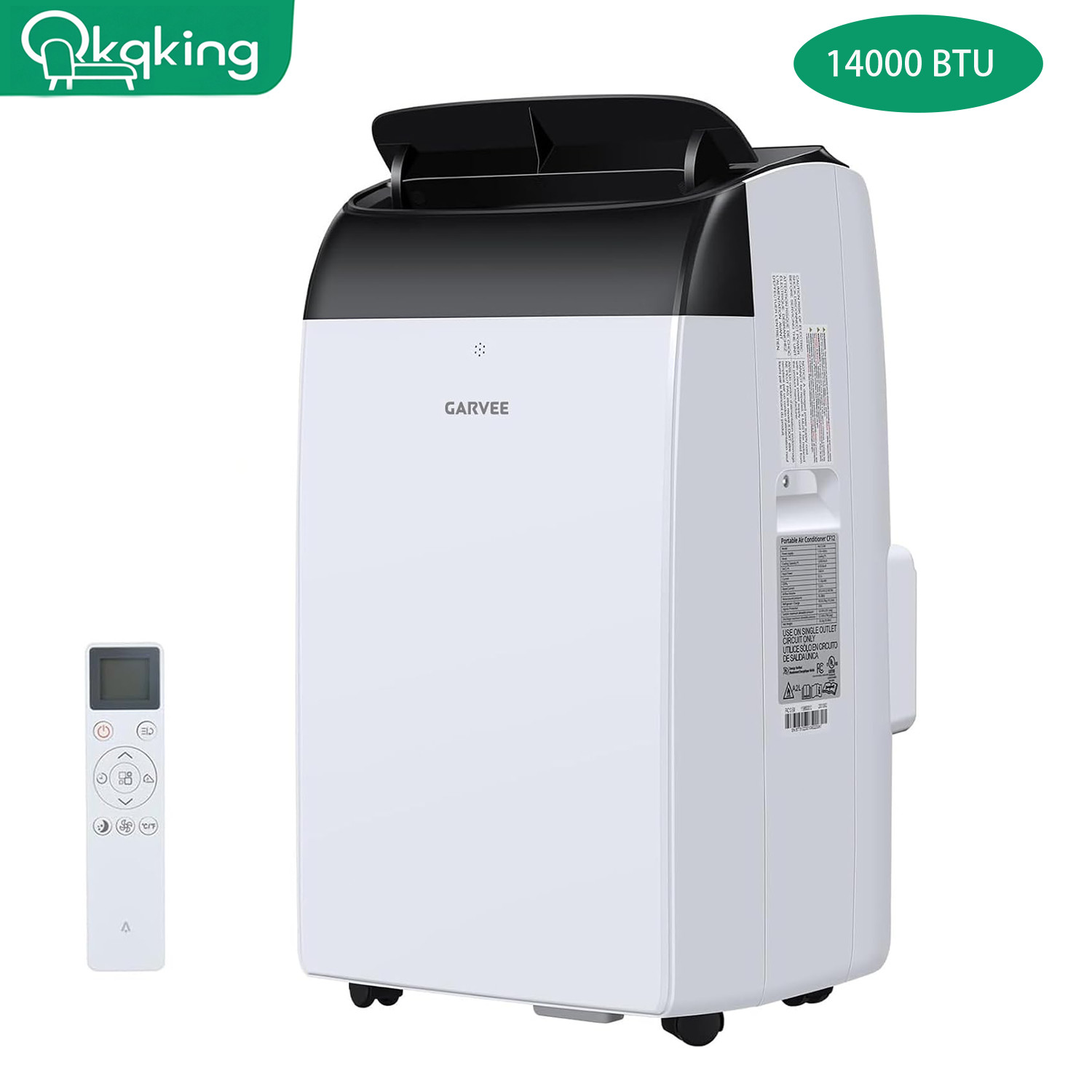 3-In-1 Portable Air Conditioner 14000 BTU AC Cooling Dehumidifier Fan 750 sq.ft