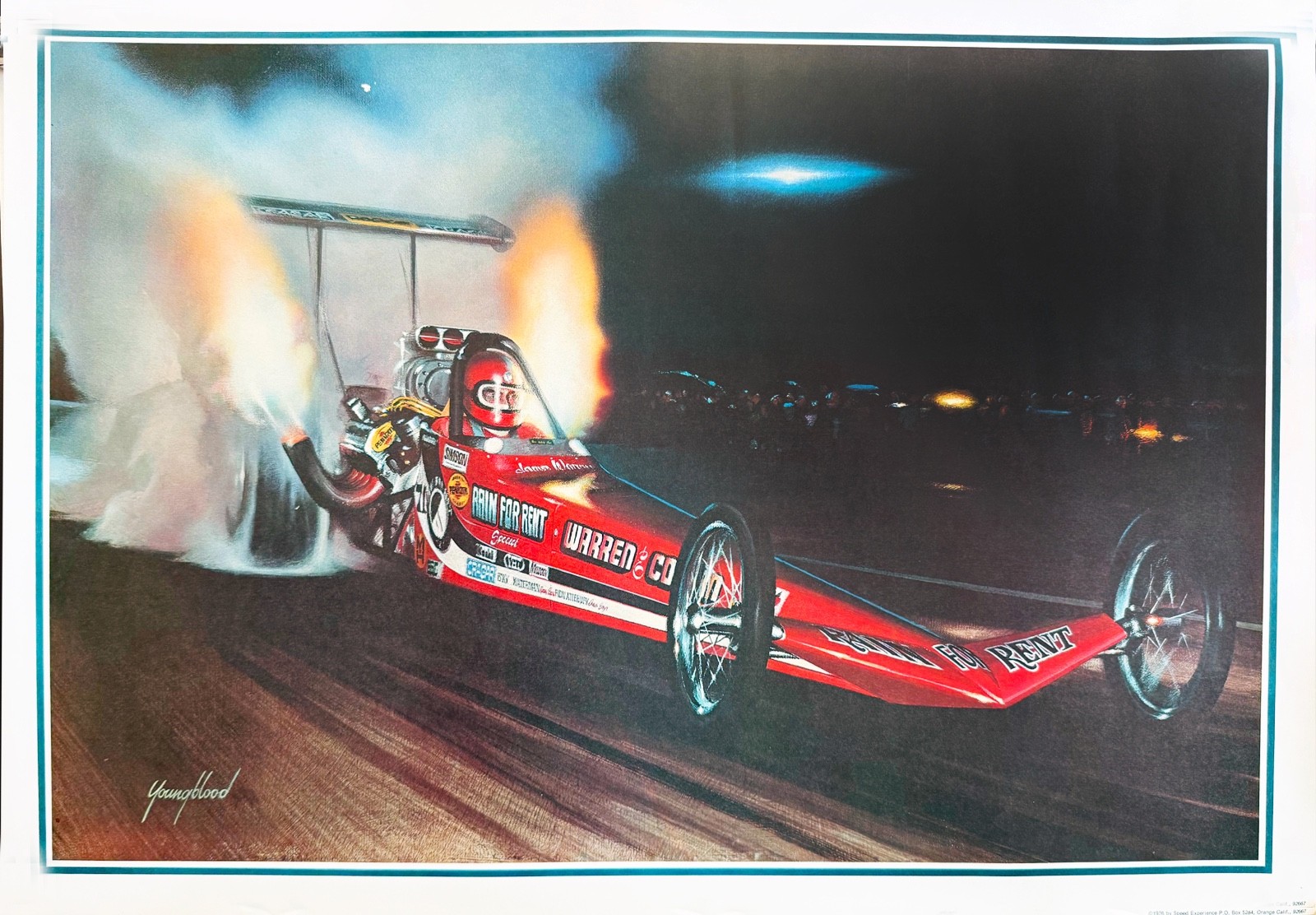 VRHTF NHRA VTG KENNY YOUNGBLOOD JAMES WARREN RAIN FOR RENT 23