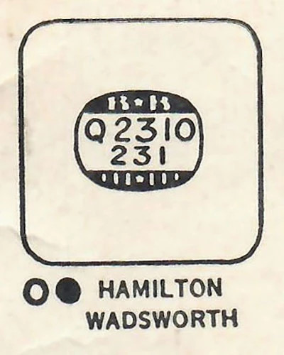 HAMILTON : HASTINGS - Square w/Radius Corners 23.1mm x 23.1mm