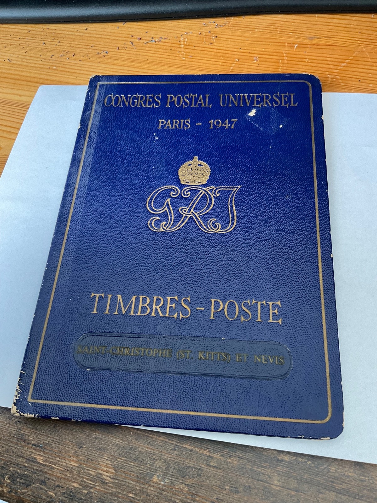 St Kitts Nevis 1947 UPU Congress Presentation Folder