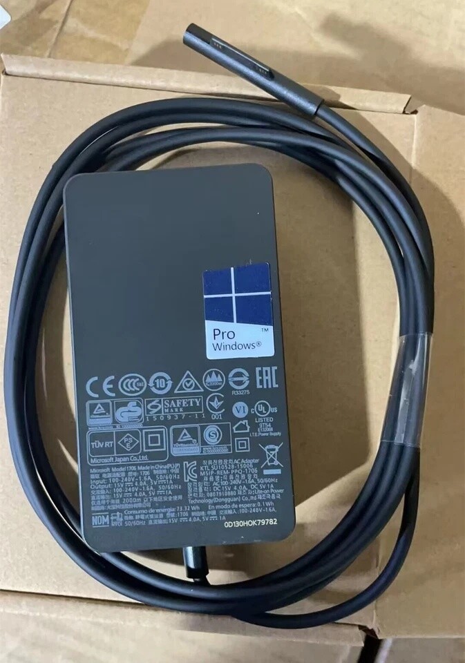 Genuine OEM 65W Microsoft Surface Pro Book 1 2 3 4 5 6 7 X Adapter Charger 1706 Genuine OEM 65W Microsoft Surface Pro Book 1 2 3 4 5 6 7 X Adapter Charger 1706
