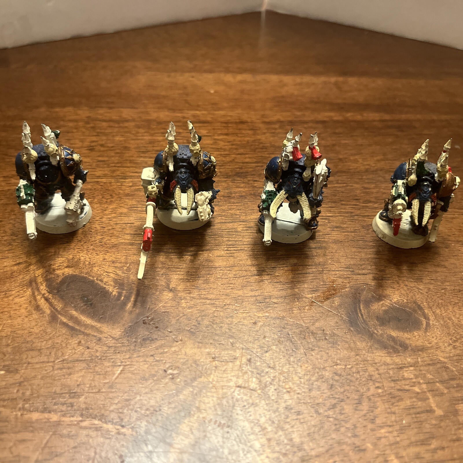 1992 GW Warhammer 40K Chaos Space Marines Terminators - Built/Painted Metal 1992 GW Warhammer 40K Chaos Space Marines Terminators - Built/Painted Metal