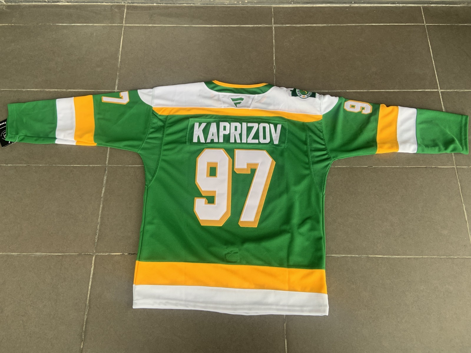 Man Kirill Kaprizov  Jersey Minnesota Wild  97 Jersey Size