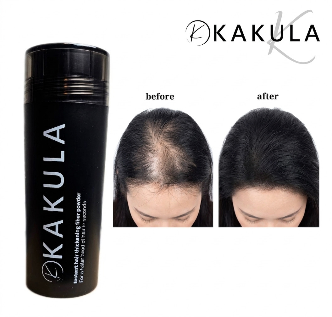 Kakula Keratin Hair Fiber Fiber 27.5g Black Dark Brown Medium Brown Light Brown
