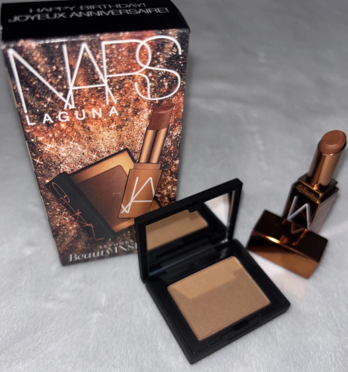 NARS Laguna Sephora Birthday Set Mini Bronzing Powder + Afterglow Lip Balm