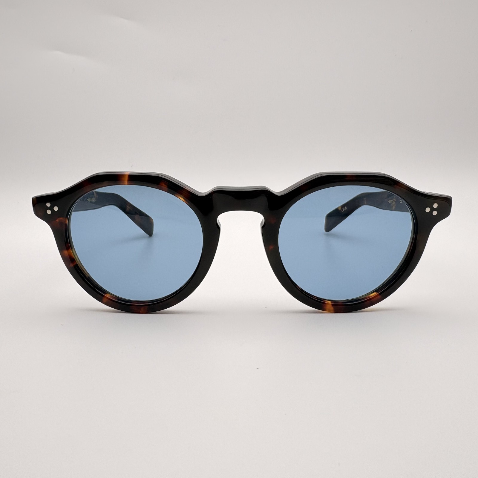 NEW EYEVAN Mason-E2 Tort-Blu Tortoiseshell Blue Lens Sunglasses Japan 46mm
