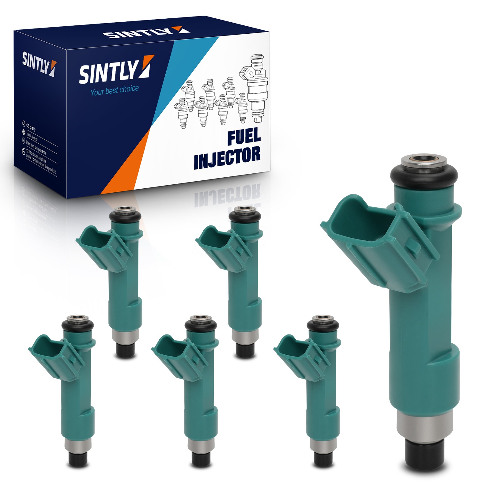 SINTLY 6x Fuel Injectors for Toyota 4Runner FJ Cruiser Tundra Tacoma 2320939075