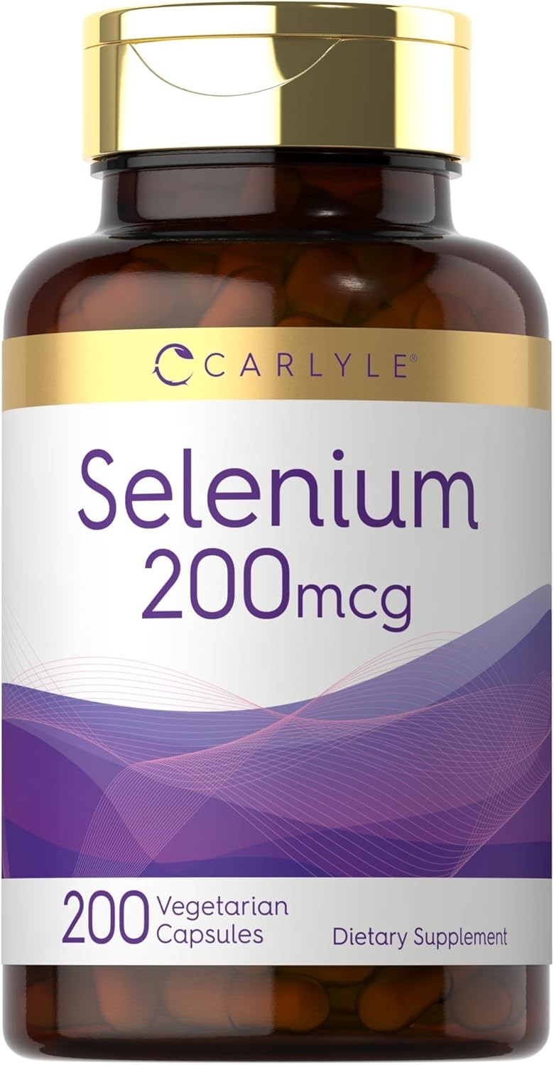 Selenio 200 mcg | 200 cápsulas | Suplemento de L-selenometionina | Sin OMG