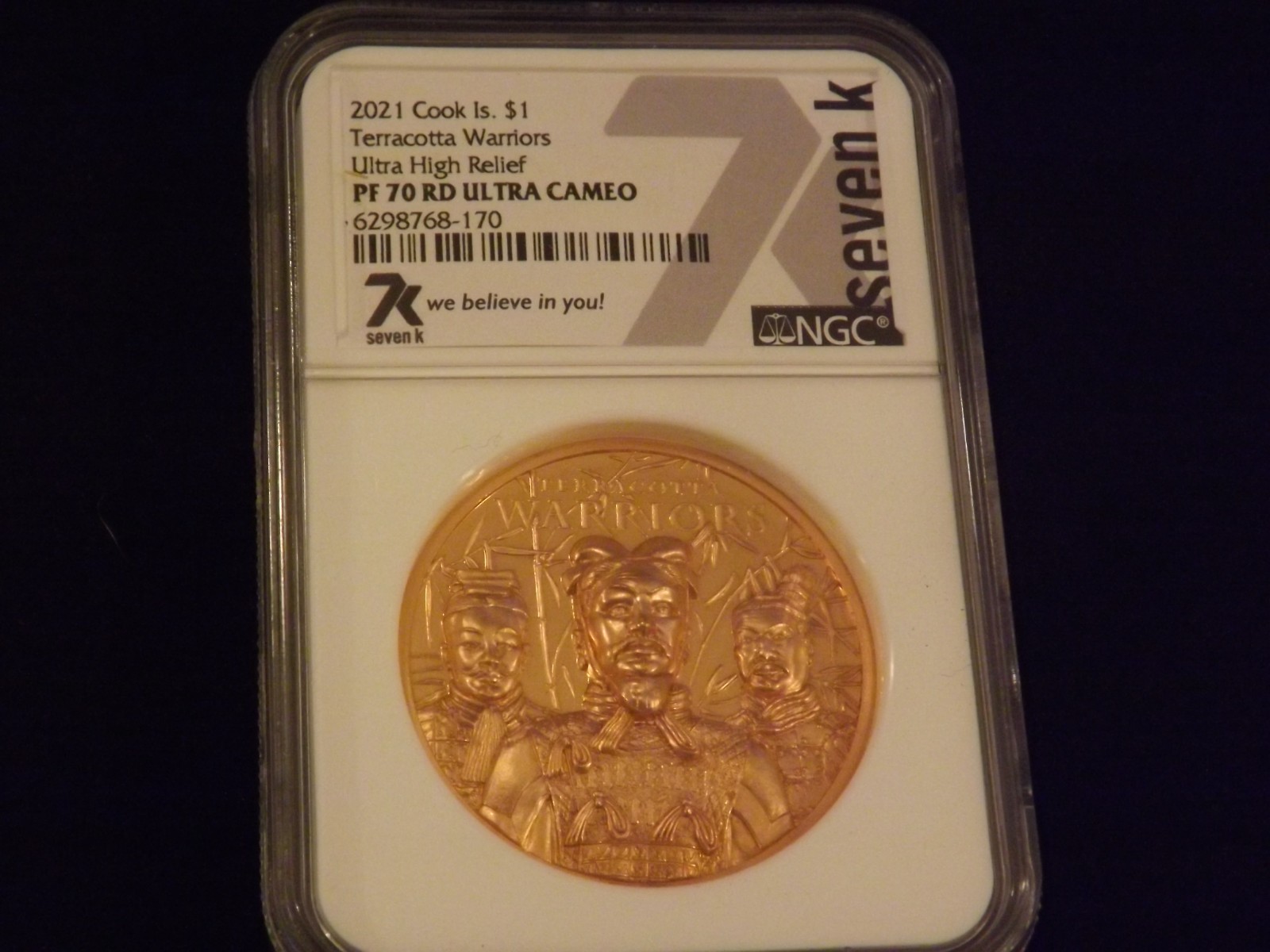 2021    Cook Is.   $1   Terracotta Warriors       NGC   PF  70