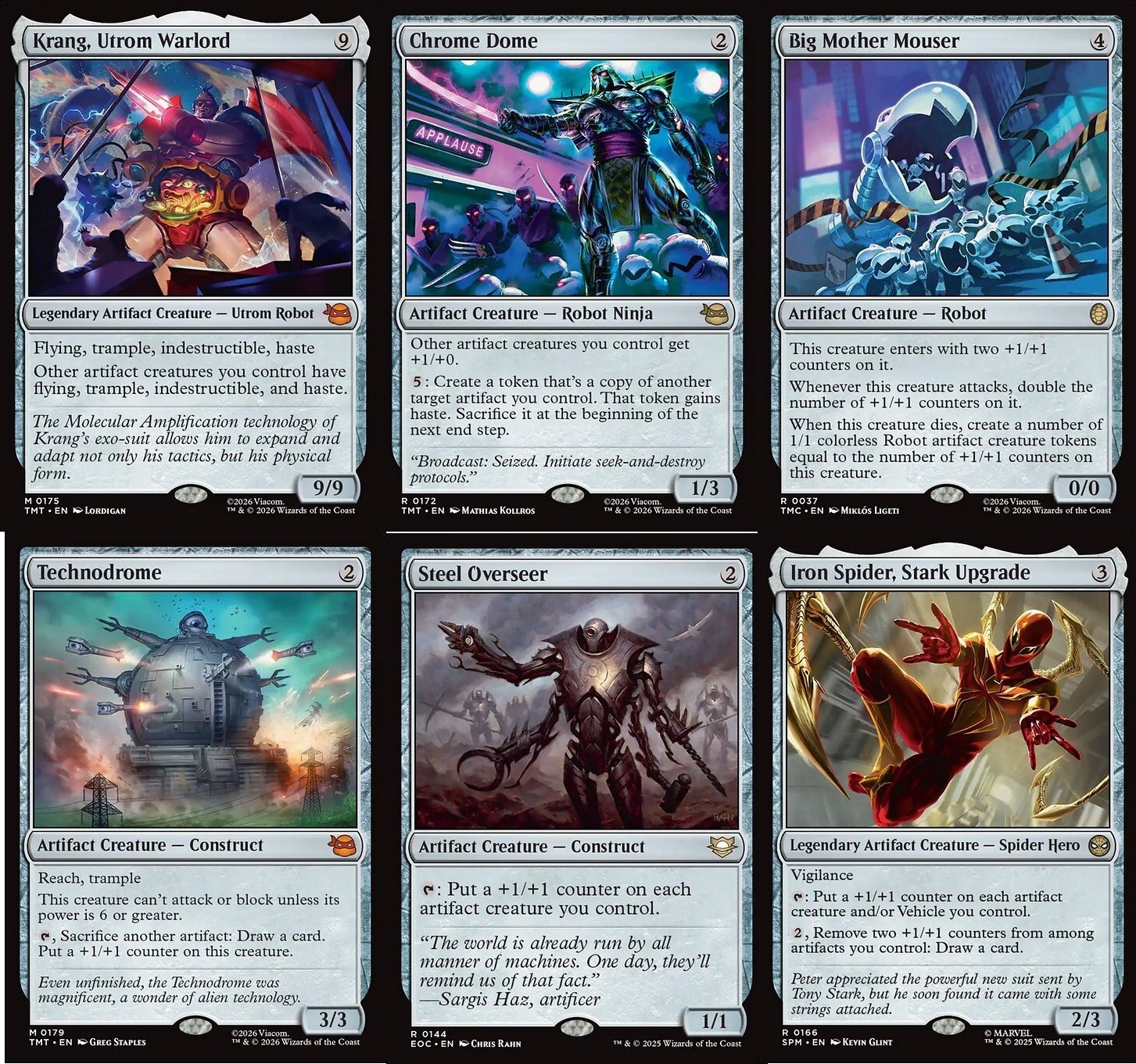 MTG Commander Krang, Utrom Warlord Deck -  Chrome-Dome - TMNT EDH  100 Cards