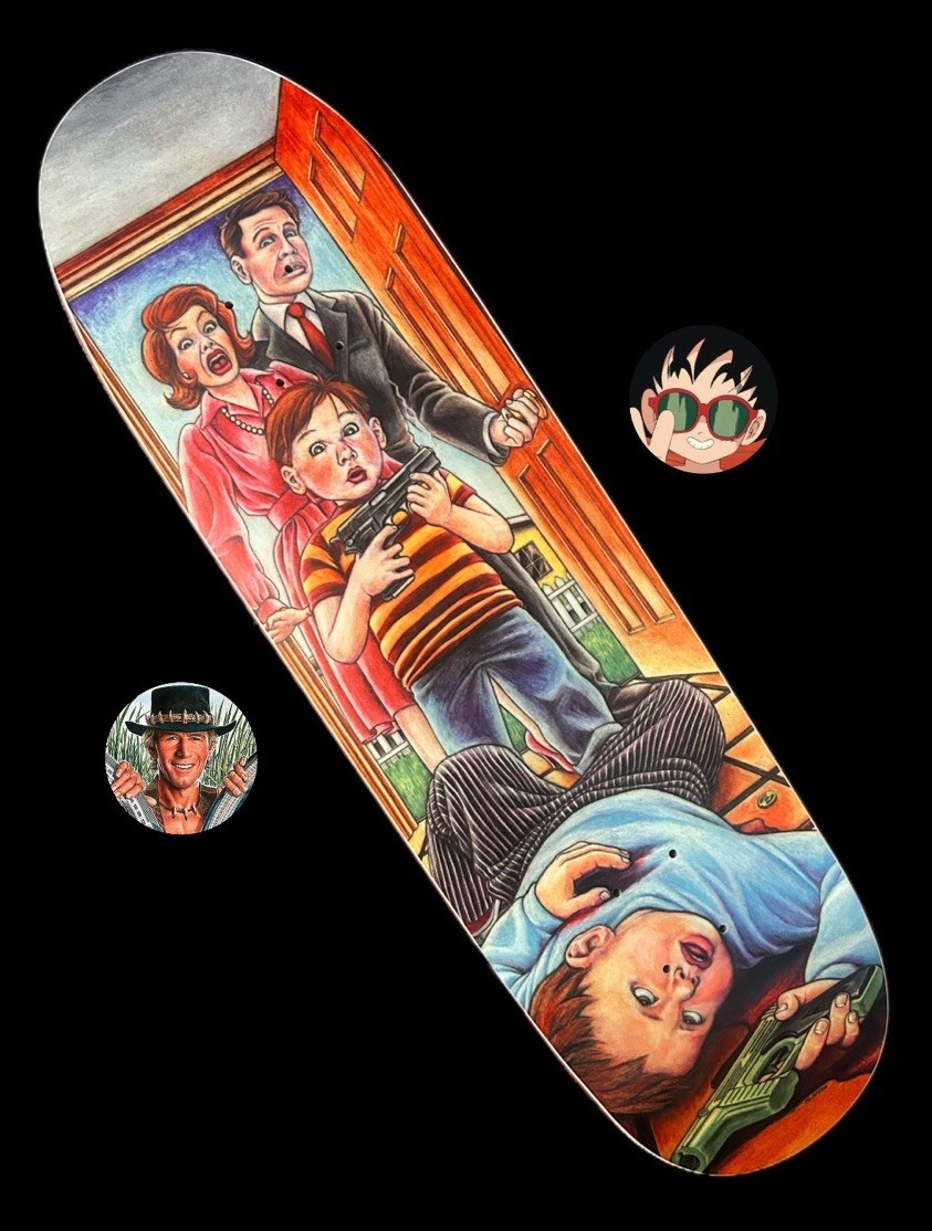 RARE Guy Mariano Accidental Gun Death Blind Skateboard Deck Slick Reissue McKee