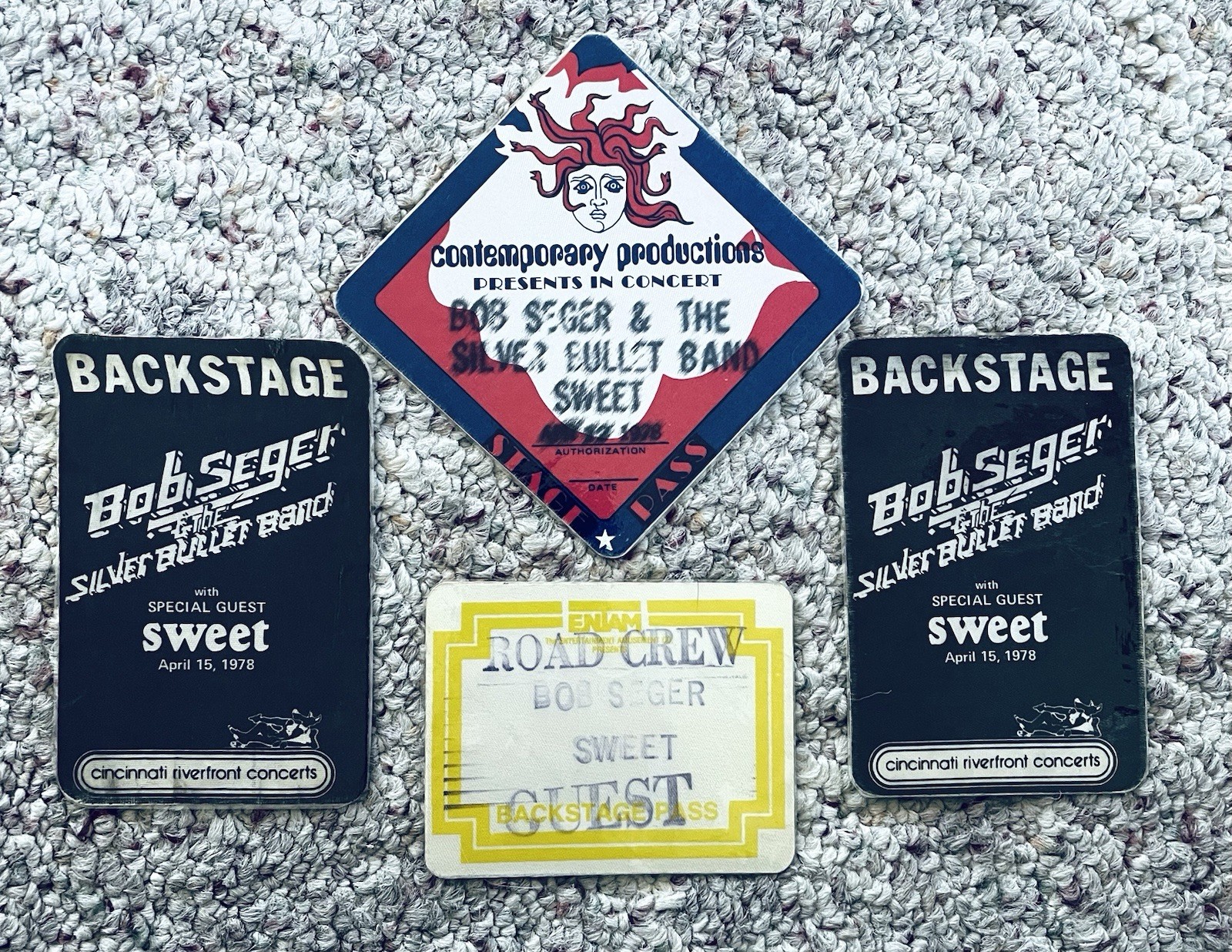 Bob Seger & The Silver Bullet Band-Sweet 1978 Original Passes Stranger In Town Bob Seger & The Silver Bullet Band-Sweet 1978 Original Passes Stranger In Town
