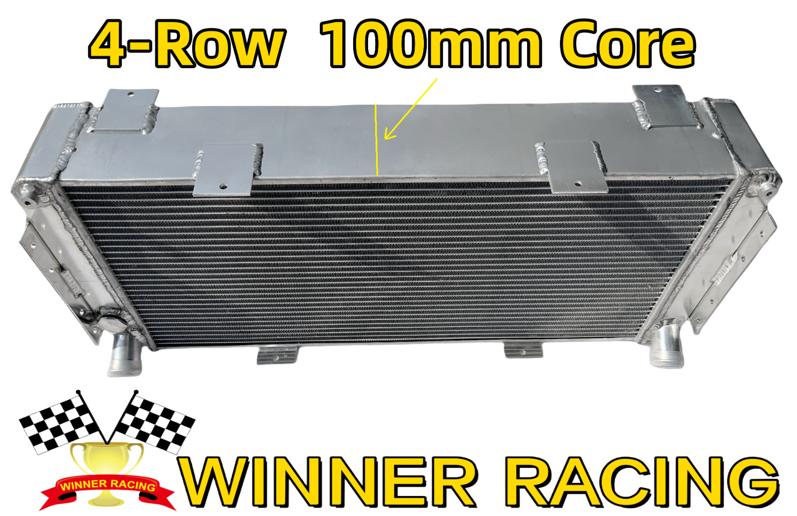 👍4 Rows 100mm Core Radiator Fit Ford GT40 V8 1964-1969 Much Better Cooling