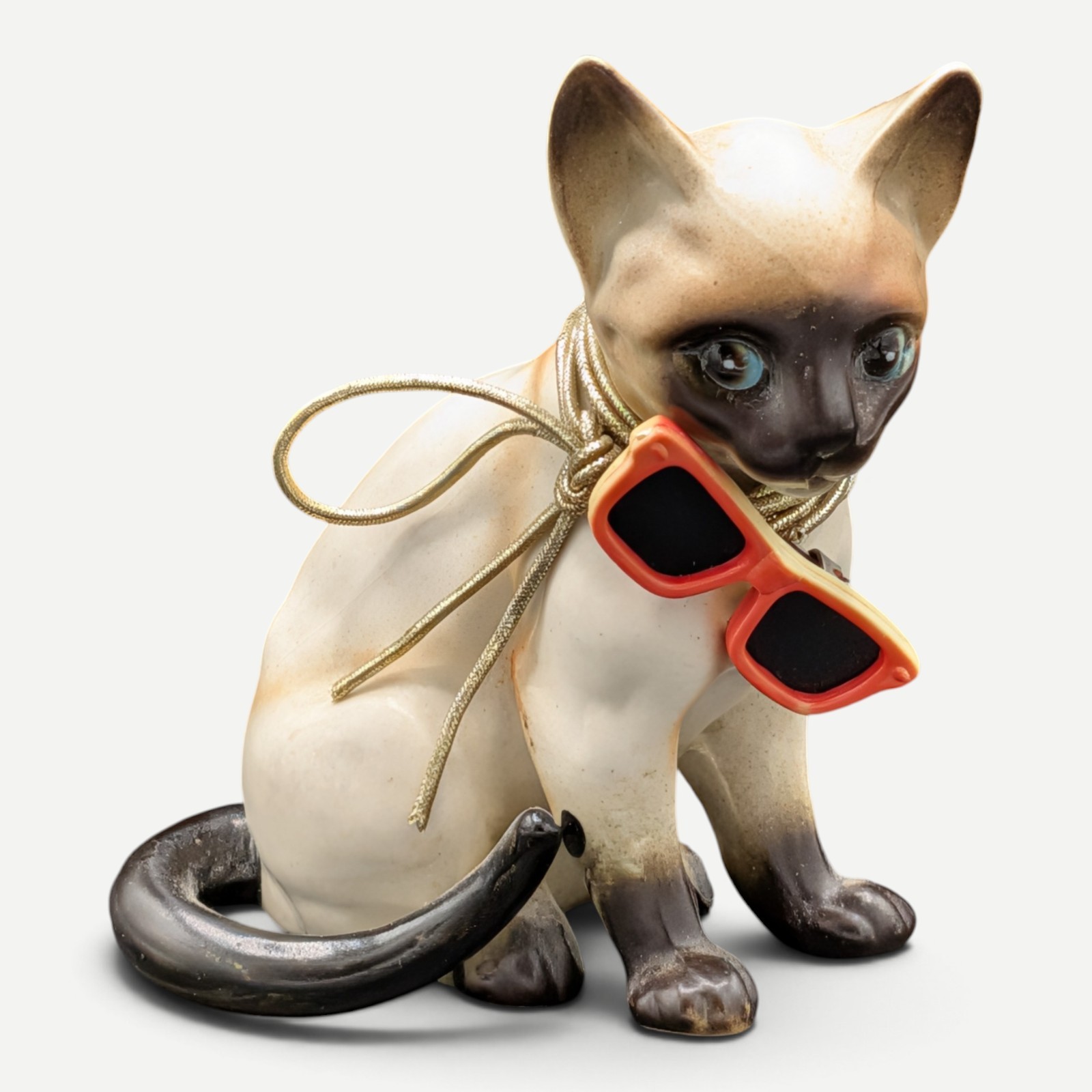 Vintage LEFTON Porcelain Siamese Cat Figure Vintage LEFTON Porcelain Siamese Cat Figure