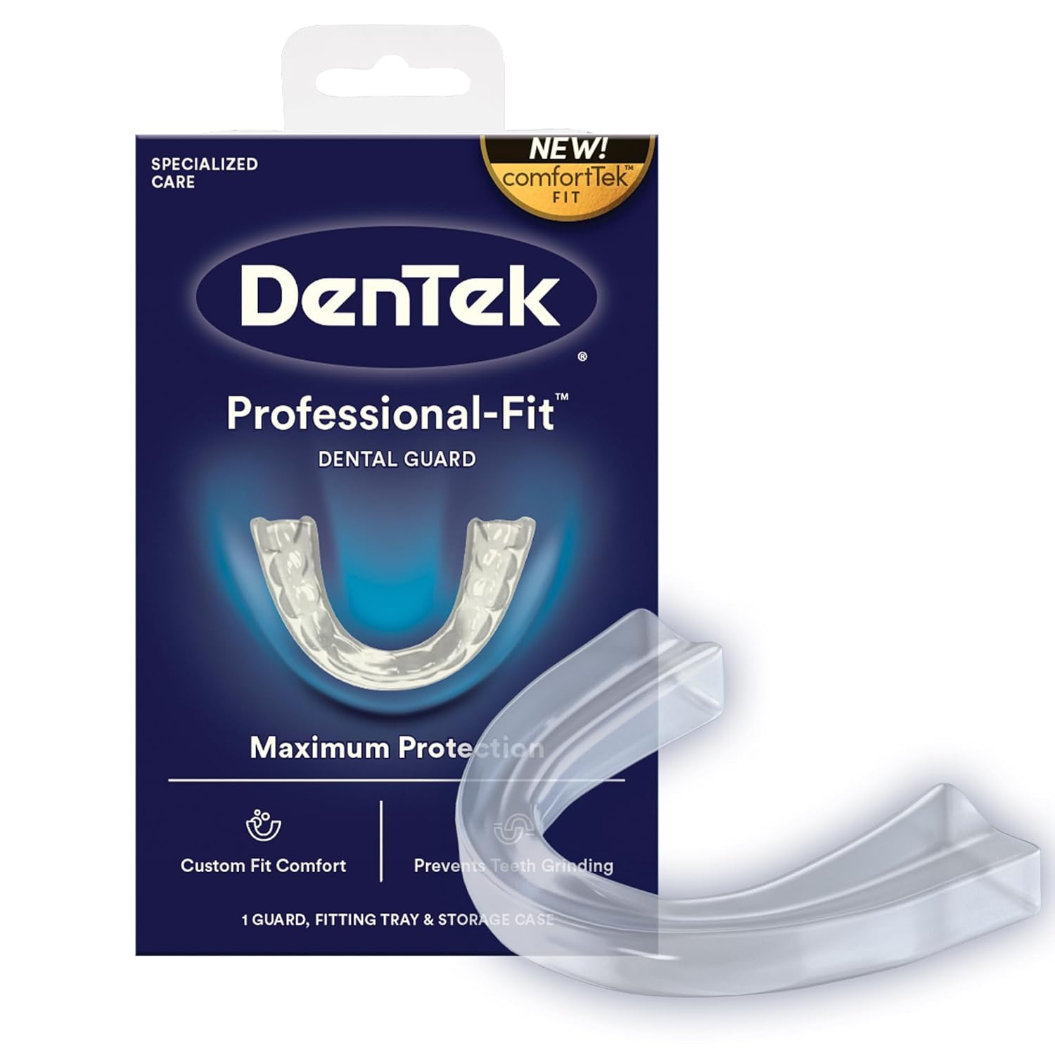 DenTek Professional-Fit Dental Guard, Mouth Guard for Grinding Teeth at Night, 1 DenTek Professional-Fit Dental Guard, Mouth Guard for Grinding Teeth at Night, 1