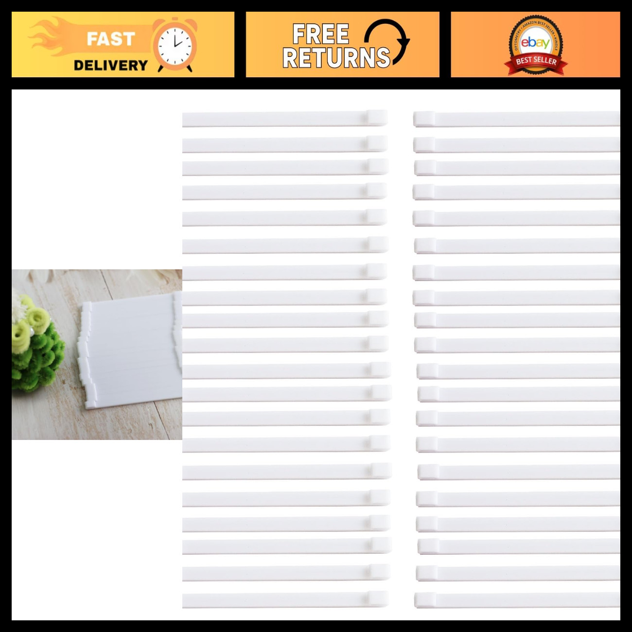 40 PCS Spacers for Smart LED Curtain Lights - Compatible Accessories for Govee