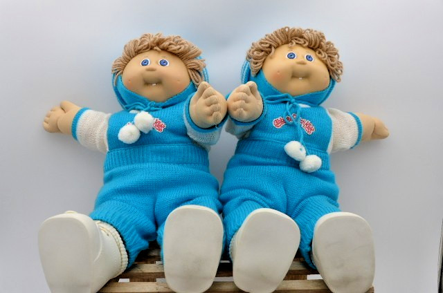 Vintage 1978-1982 Original Cabbage Patch Twin Boys Birth Certificate Blue Eyes