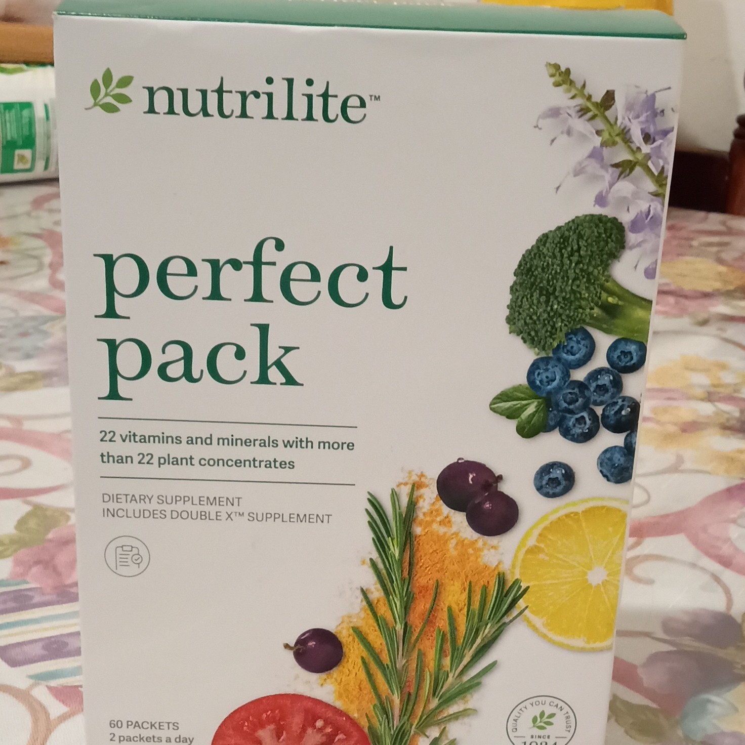 Nutrilite Perfect Pack AM/PM Vitamin & Mineral Supplement 60 Packets NSF Nutrilite Perfect Pack AM/PM Vitamin & Mineral Supplement 60 Packets NSF