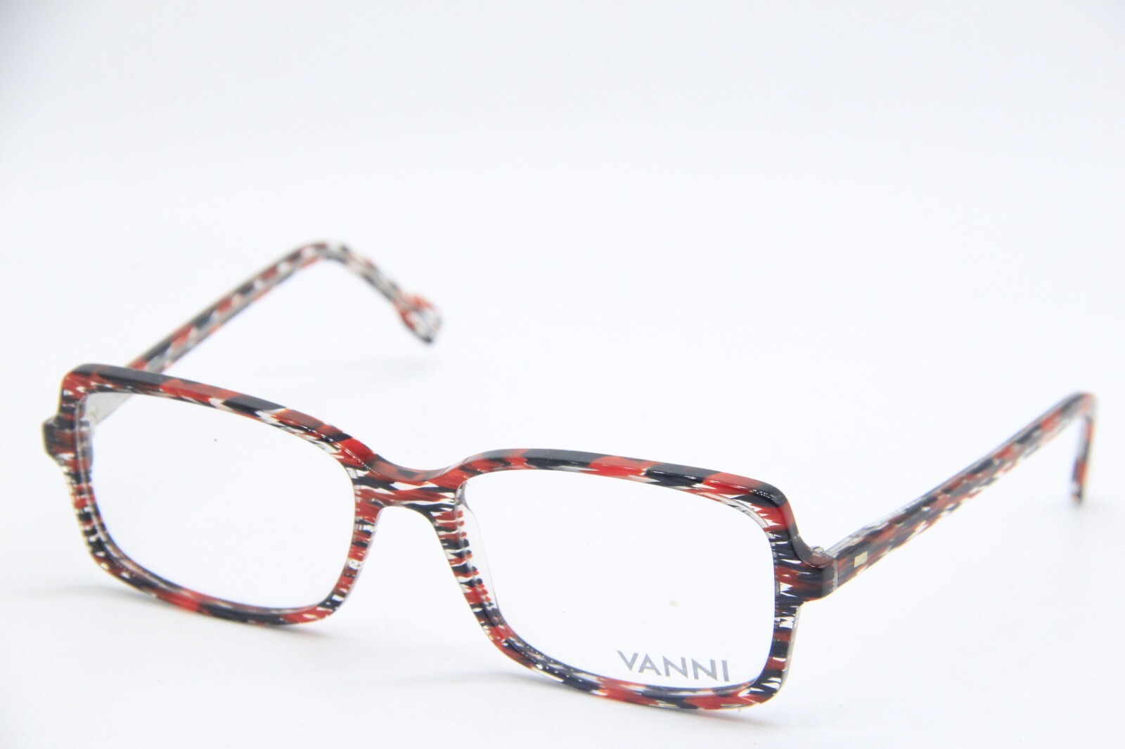 NEW VANNI V1872 A20 RED GRAY AUTHENTIC EYEGLASSES FRAMES 55-17