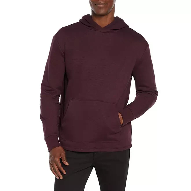 Express Men\'s Textured Hoodie Size M Winetasting Express Men\'s Textured Hoodie Size M Winetasting