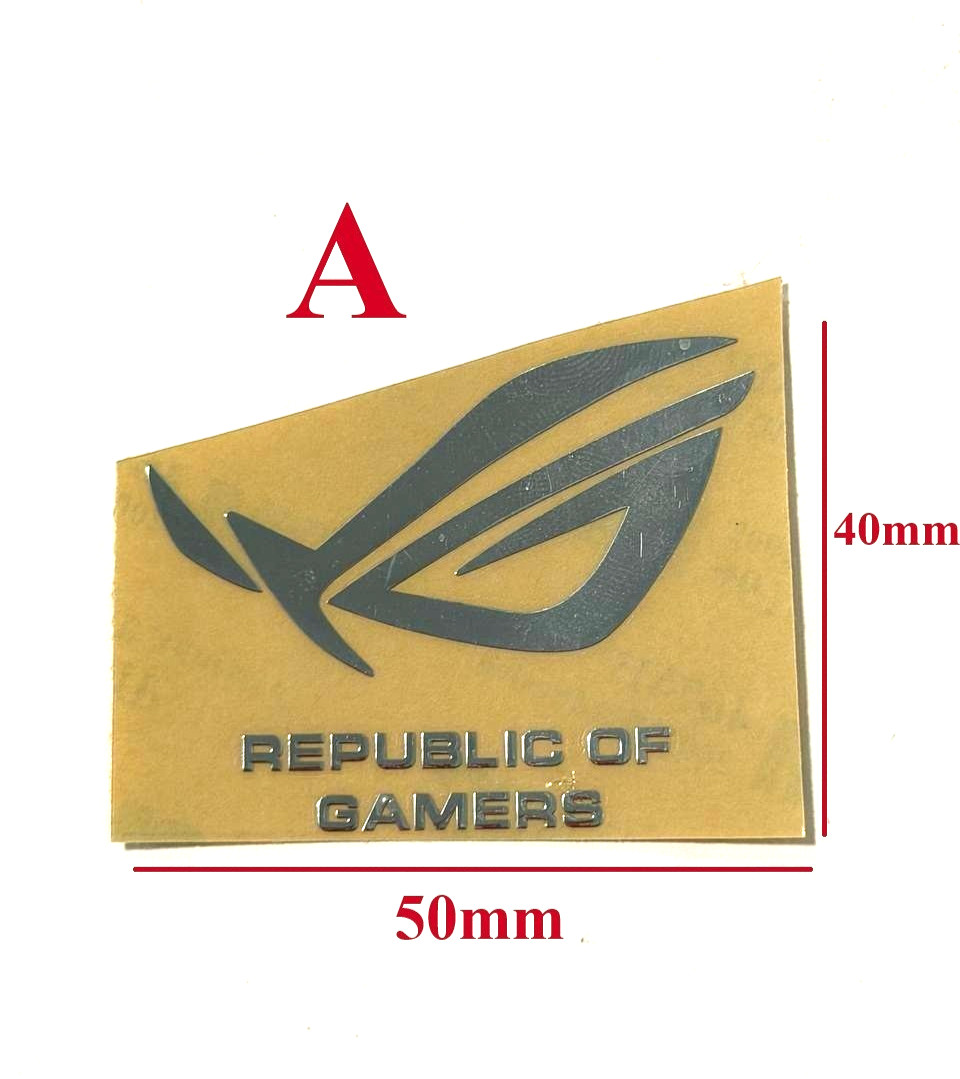 ASUS Republic of Gamers ROG Metallic Player Gamer Sticker
