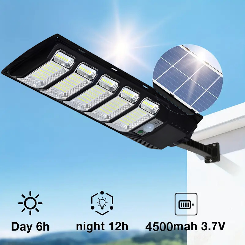 GMOX 120000LM Solar Street Light Outdoor Motion Sensor with Remote Control GMOX 120000LM Solar Street Light Outdoor Motion Sensor with Remote Control