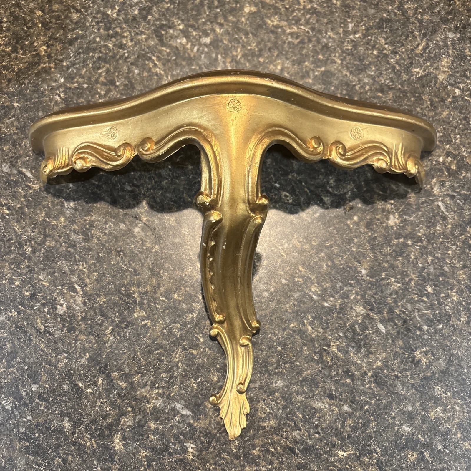 Vintage Italian Florentine Gold Gilt Rococo Hollywood Regency Wood Shelf 10”x14” Vintage Italian Florentine Gold Gilt Rococo Hollywood Regency Wood Shelf 10”x14”