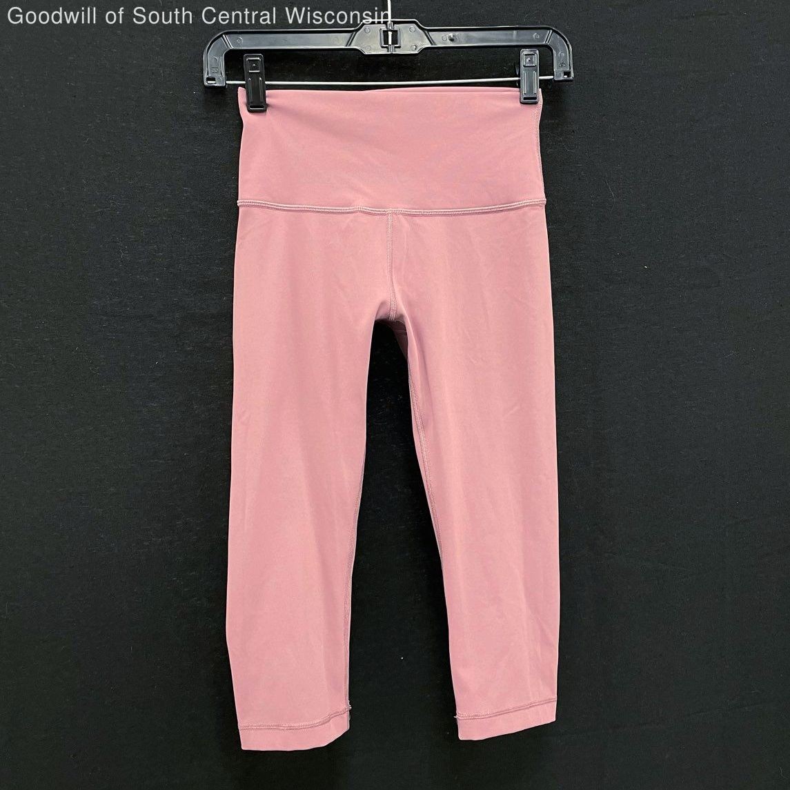 Wmns LULULEMON Dusty Cool Pink Wunder Under High Rise Crop Tight Leggings Sz 4 Wmns LULULEMON Dusty Cool Pink Wunder Under High Rise Crop Tight Leggings Sz 4