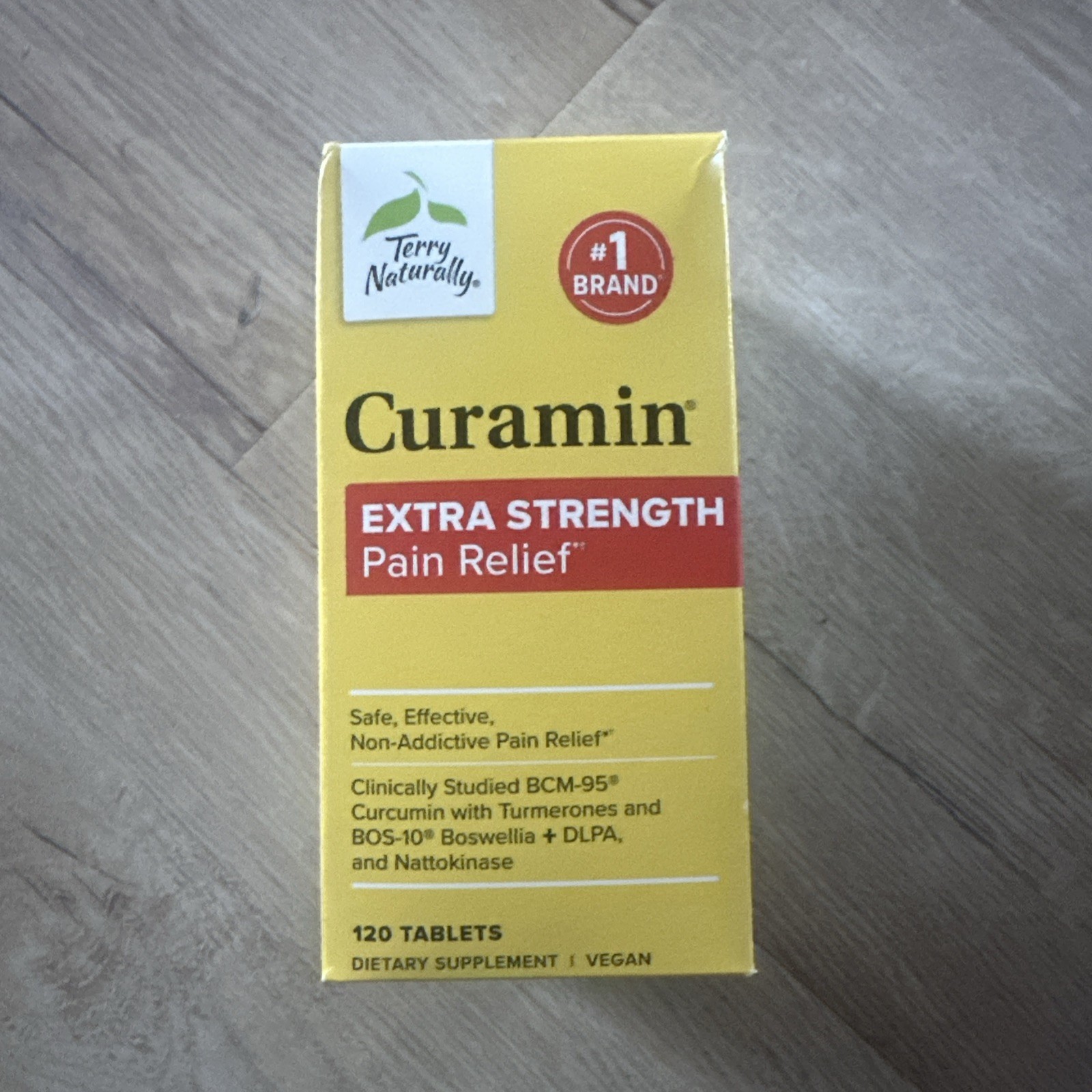 (1) NEW Terry Naturally Curamin Extra Strength Tablets - 120 Total