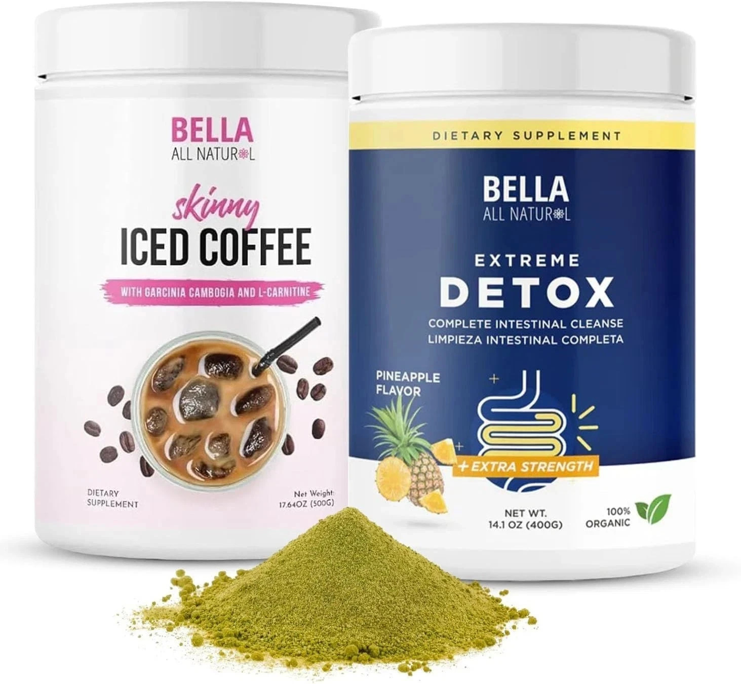 Bella All Natural Detox – Pineapple + Skinny Iced Coffee US Fast delivery US-