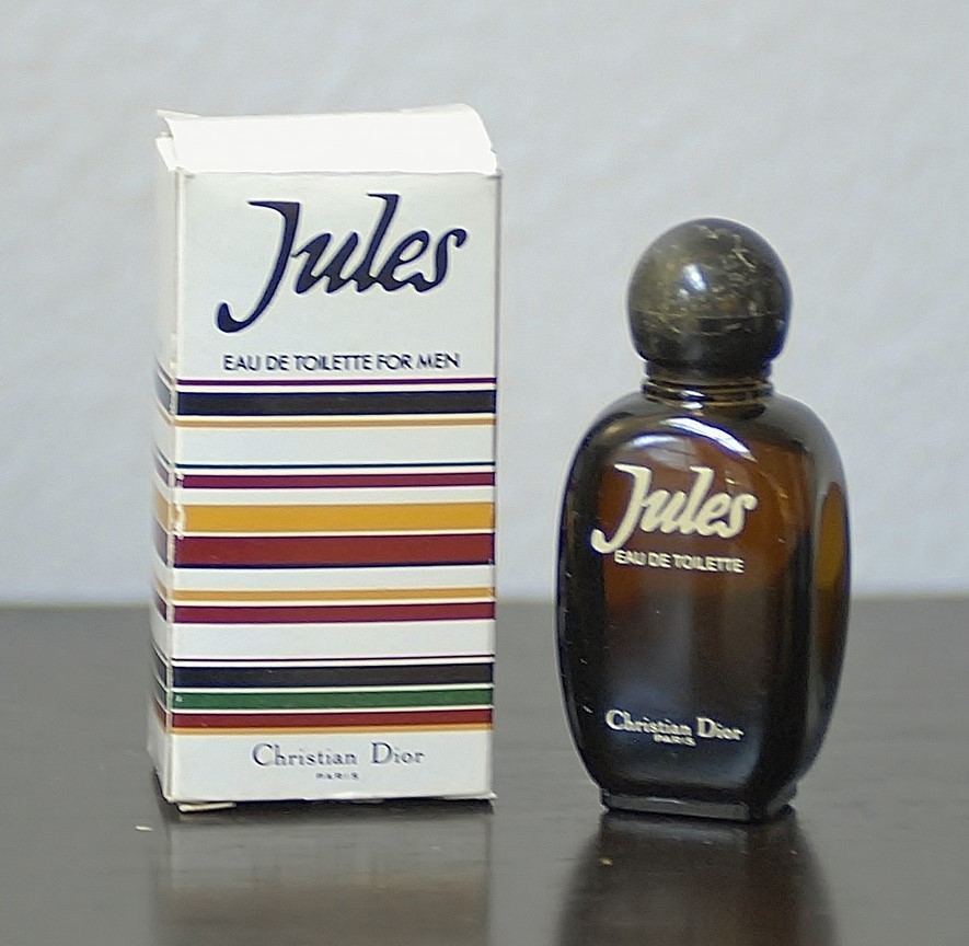 Vtg * JULES by CHRISTIAN DIOR * splash EDT .3 oz 9 ml  OLD VERSION  MINIATURE