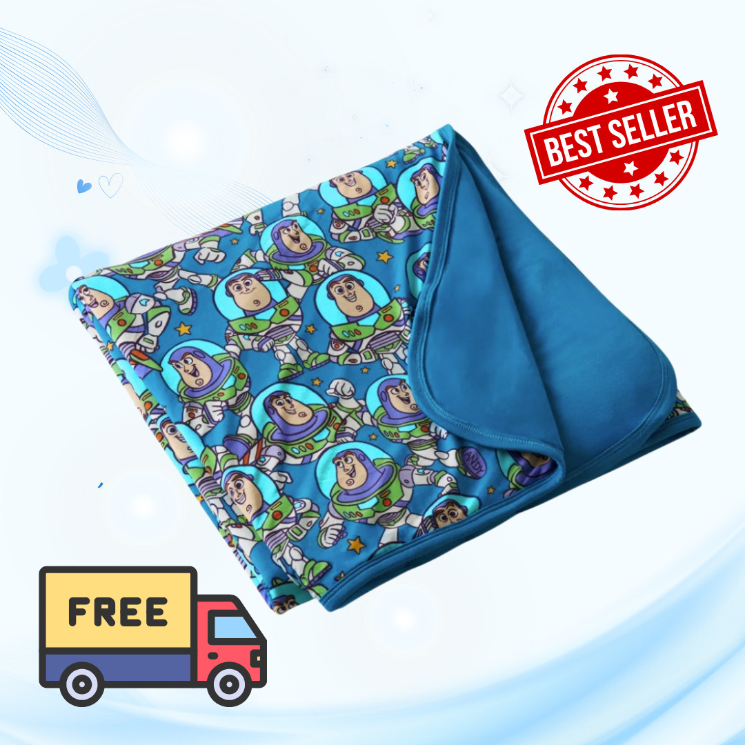 [FASH SALE] Little Sleepies Buzz\'s Cosmic Crew Large Cloud Blanket Baby Blanket