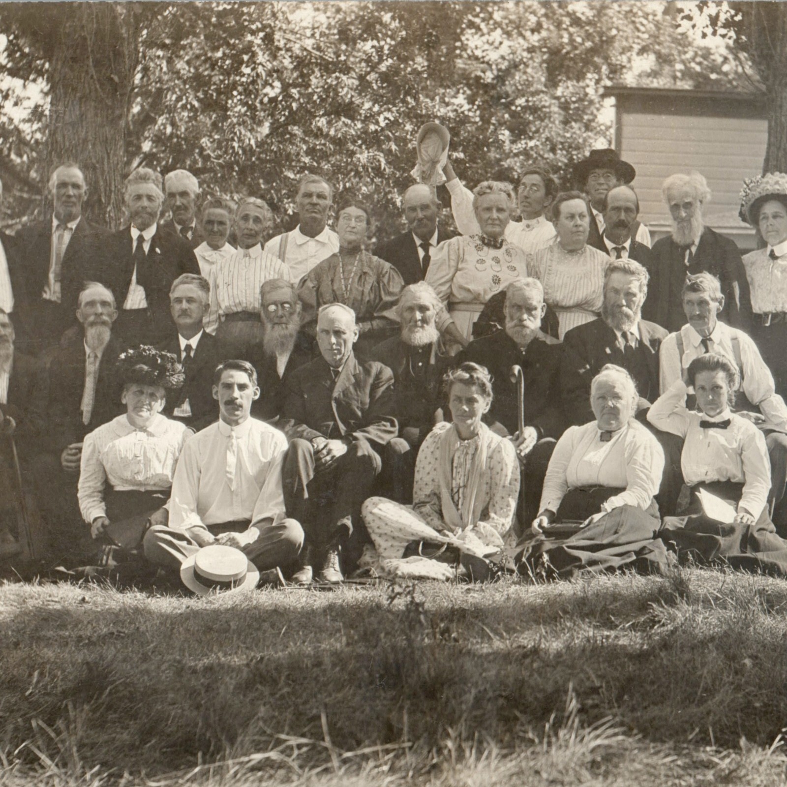 c1910s Family Reunion RPPC Real Photo Postcard Large Multi Generation Group c1910s Family Reunion RPPC Real Photo Postcard Large Multi Generation Group