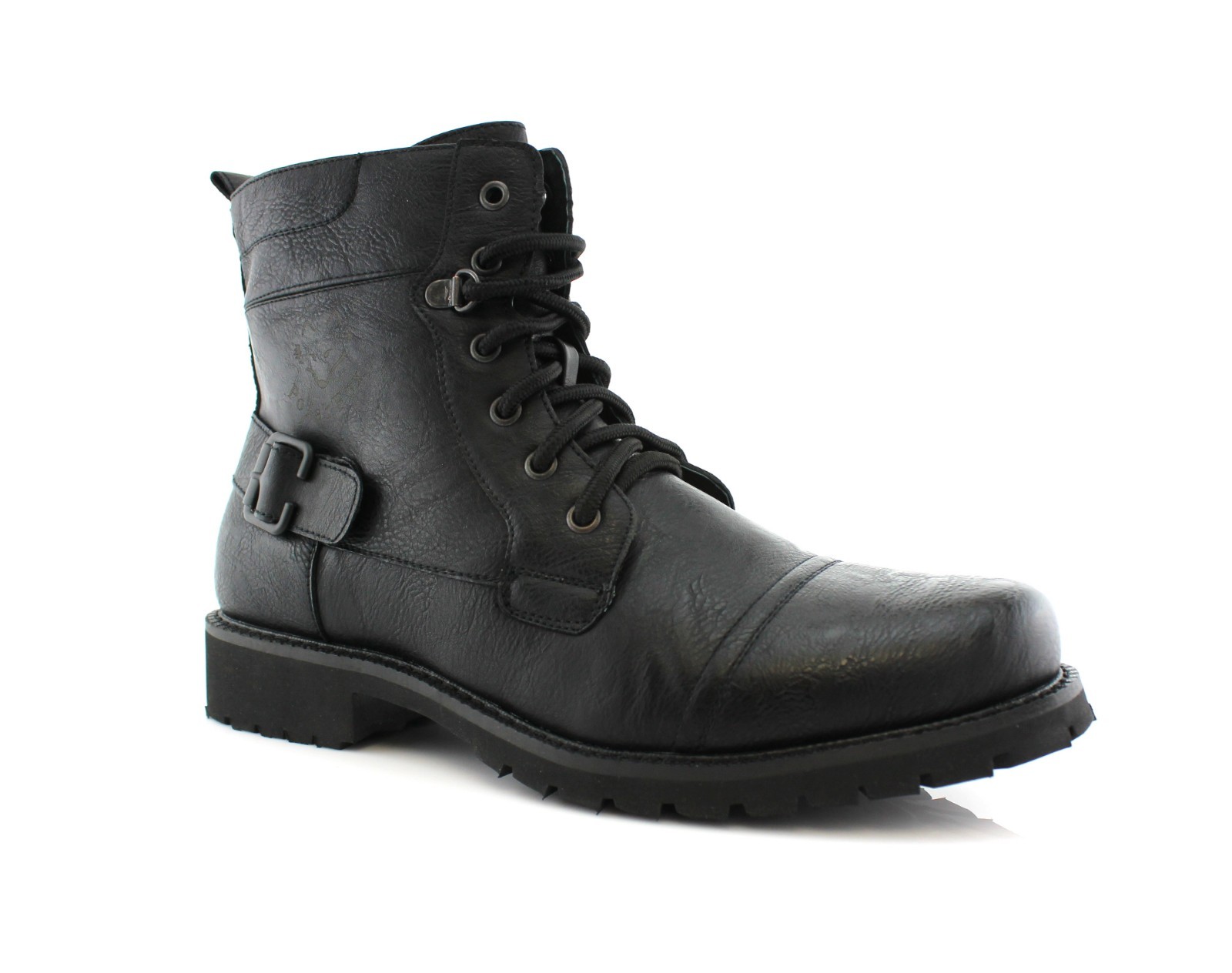 Polar Fox FABIAN Men\'s Casual Dress Work Motorcycle Combat Mid-Top Boots