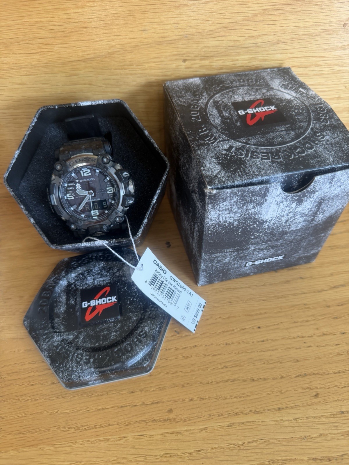 G-SHOCK GWG2000-1A1 Analog/Digital Black Resin Strap Quartz 200m w/ Box G-SHOCK GWG2000-1A1 Analog/Digital Black Resin Strap Quartz 200m w/ Box