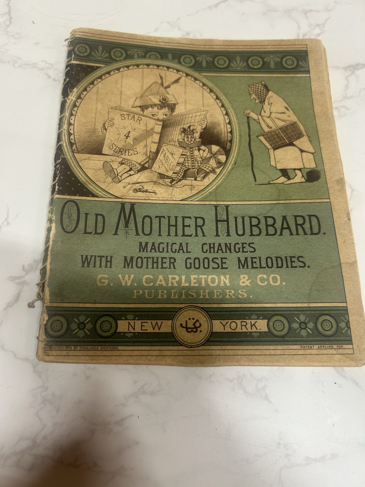 Rare OLD MOTHER HUBBARD Magical Changes With Mother Goose Melodies Antique 1800s Rare OLD MOTHER HUBBARD Magical Changes With Mother Goose Melodies Antique 1800s