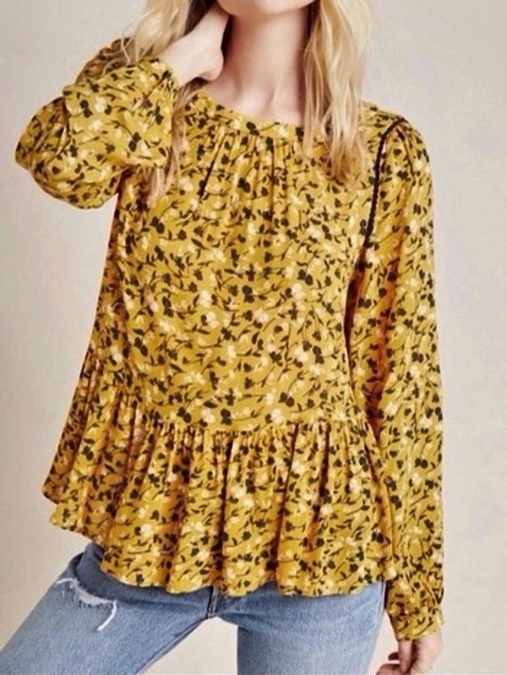 Maeve by Anthropologie Cheyenne Peplum Blouse Maeve by Anthropologie Cheyenne Peplum Blouse