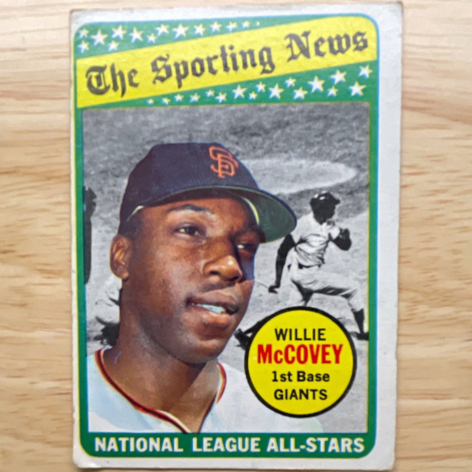 Topps 1969 The Sporting News All Star Selection Willie McCovey Giants #416 Topps 1969 The Sporting News All Star Selection Willie McCovey Giants #416