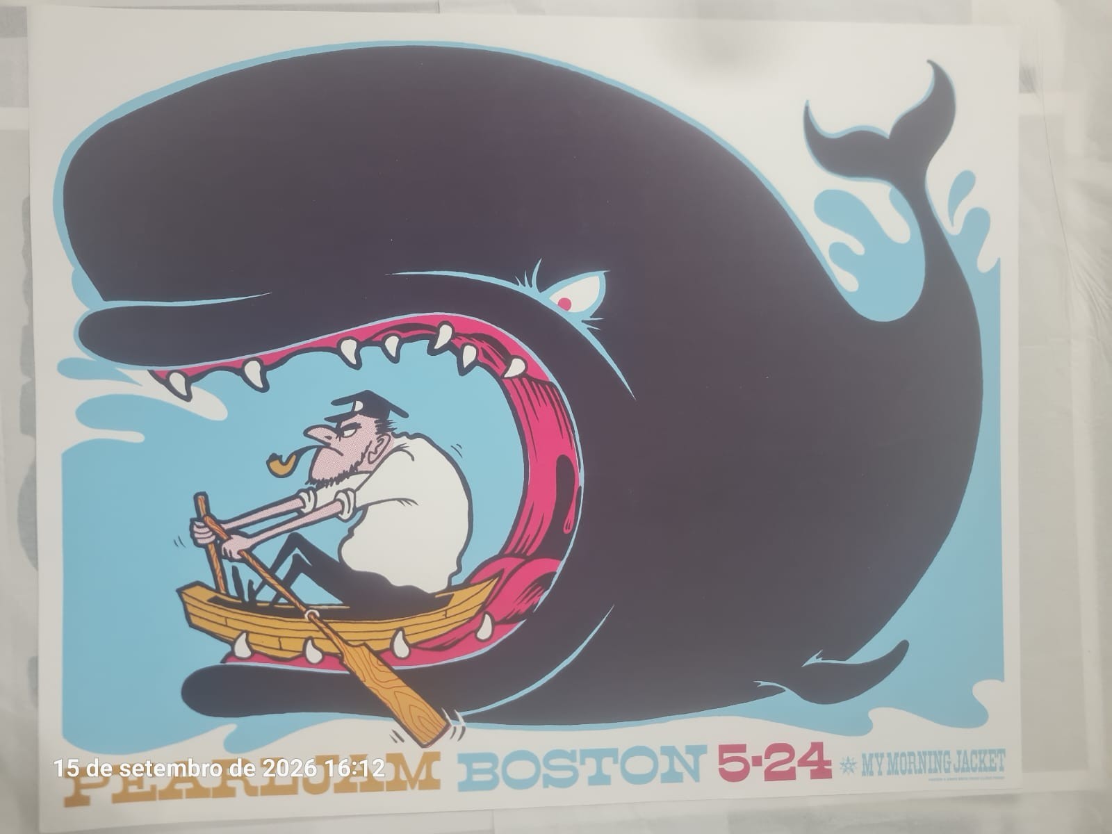 PEARL JAM BOSTON 2006 POSTER AMES DESIGN MY MORNING JACKET