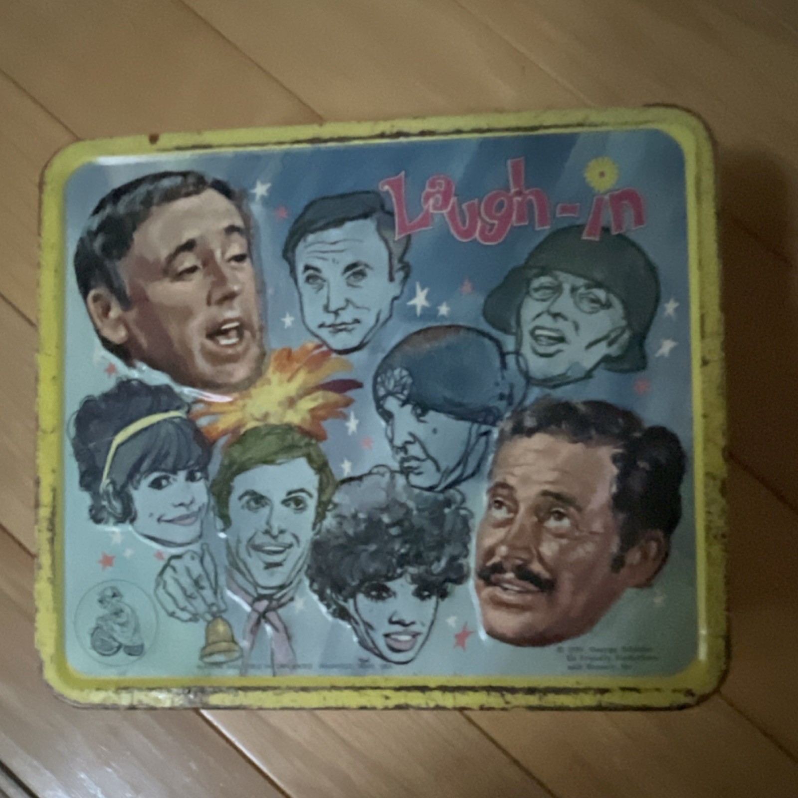 Vintage Laugh-In Metal Lunchbox, Sock-It-To-Me & Here Comes The Judge Graphics