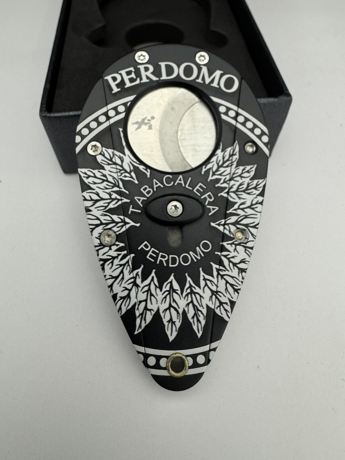 Xikar Xi1 Perdomo Branded Cigar Cutter - Black - New Xikar Xi1 Perdomo Branded Cigar Cutter - Black - New