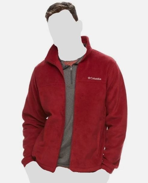 Men\'s Columbia Steens Mountain Fleece In Red Full Zip Jacket Size Medium NWT Men\'s Columbia Steens Mountain Fleece In Red Full Zip Jacket Size Medium NWT