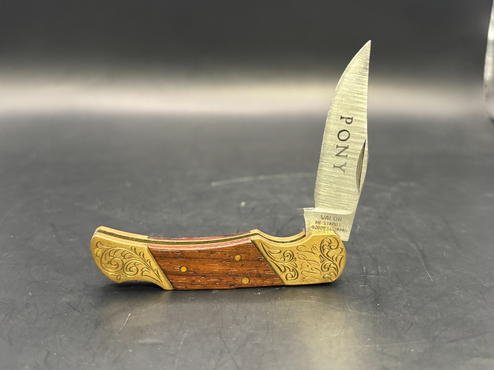 Vintage Valor Pony Lockback Pocket Knife 4000936 Japan Excellent Condition