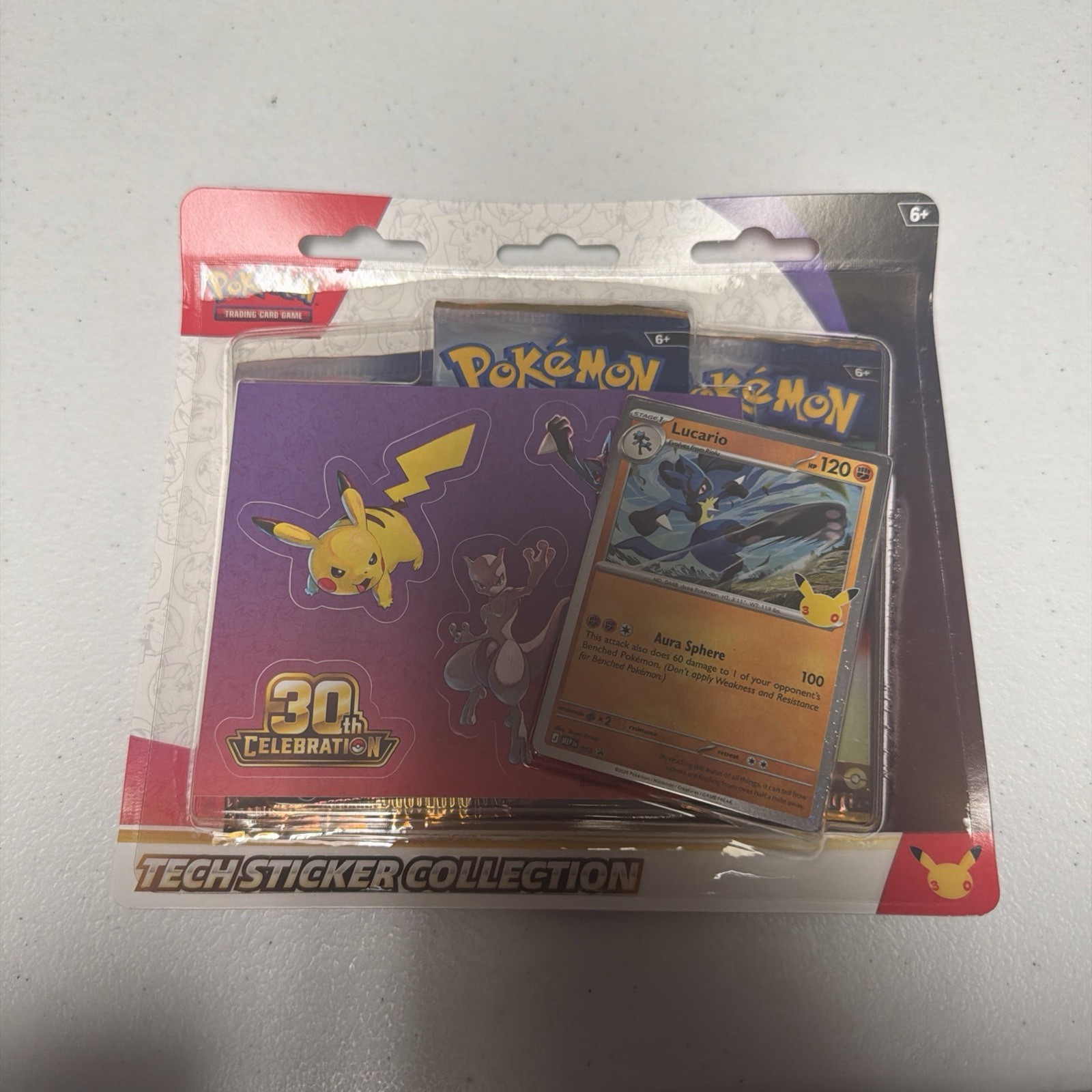 Pokémon TCG: 30th Celebration Lucario Tech Sticker Collection - Sealed Pokémon TCG: 30th Celebration Lucario Tech Sticker Collection - Sealed