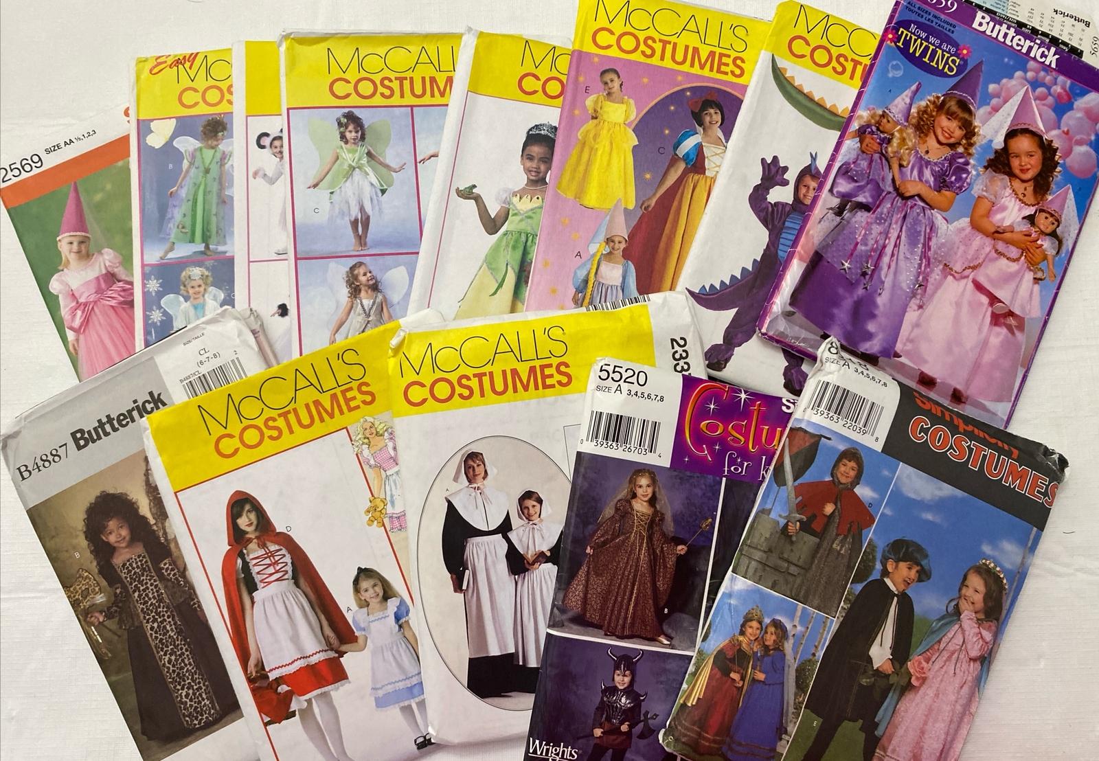 Simplicity Butterick McCalls Kid\'s Costume Sewing Patterns Lot of 14 Halloween Simplicity Butterick McCalls Kid\'s Costume Sewing Patterns Lot of 14 Halloween