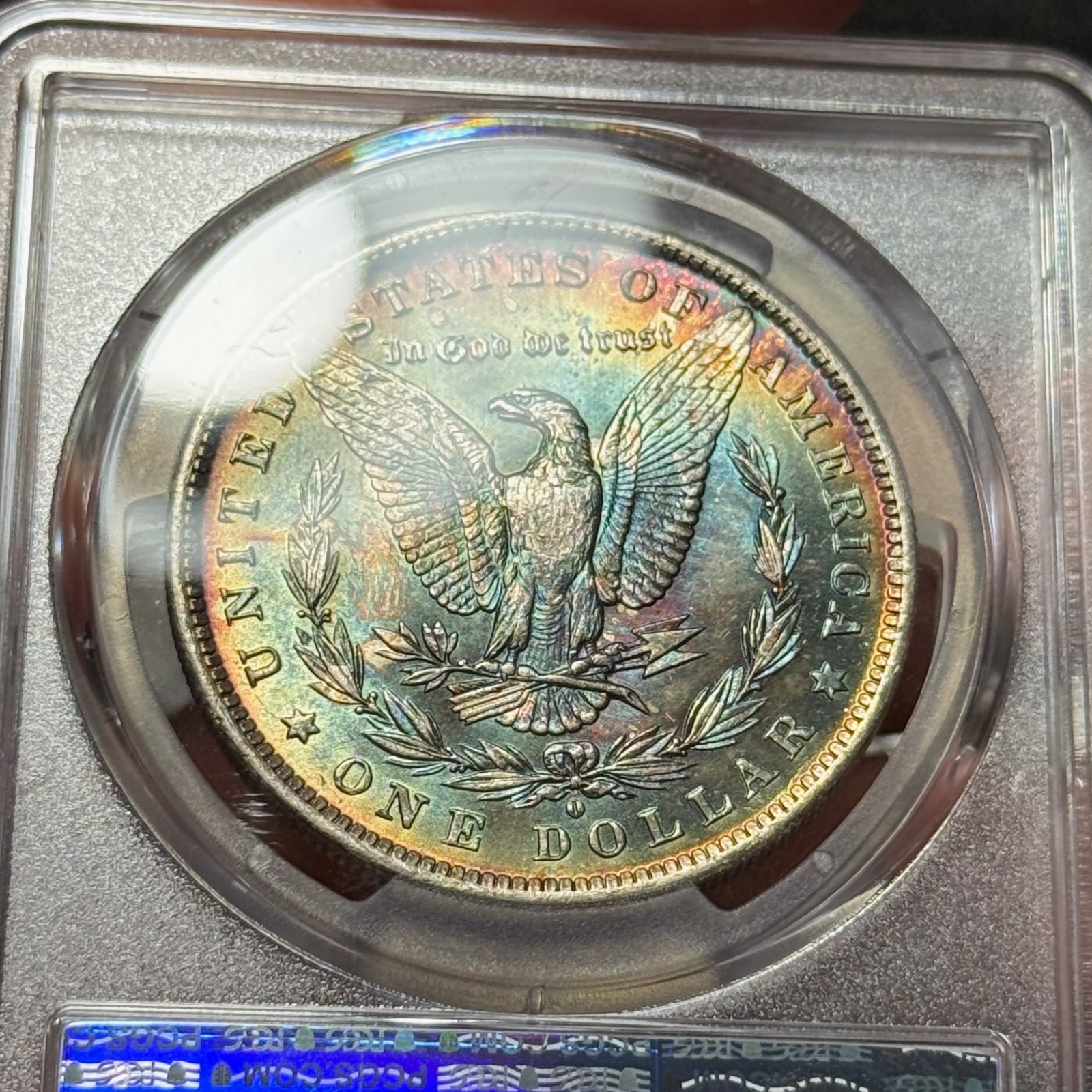 1884-O $1 MS63 Toned Morgan Silver Dollar - PCGS Gold Shield - Lovely Toning 1884-O $1 MS63 Toned Morgan Silver Dollar - PCGS Gold Shield - Lovely Toning